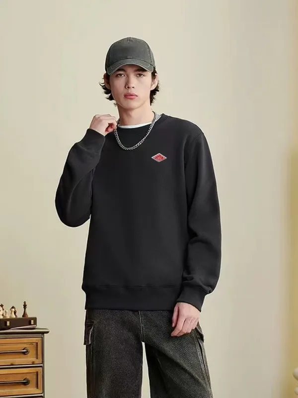 Autumn Winter High Quality O-Neck Sweatshirts Cotton Embroidery logo Casual Hoodies Men Long Sleeve Women Tracksuit Tops