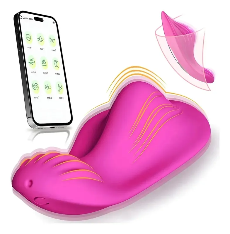 Wearable Bluetooth Panties Vibrator Vagina Clitoris Stimulator Massager APP Control Wearable Vibrating Egg Sex Toy for Adult