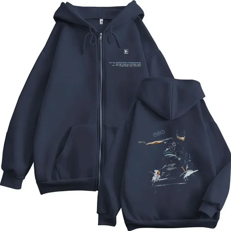 Rapper Trueno Turr4zo 2026 Tour Album Zipper Hoodies Men's Women Clothing Fashion Pullover Zip Up Hooded Sweatshirts Jacket Coat