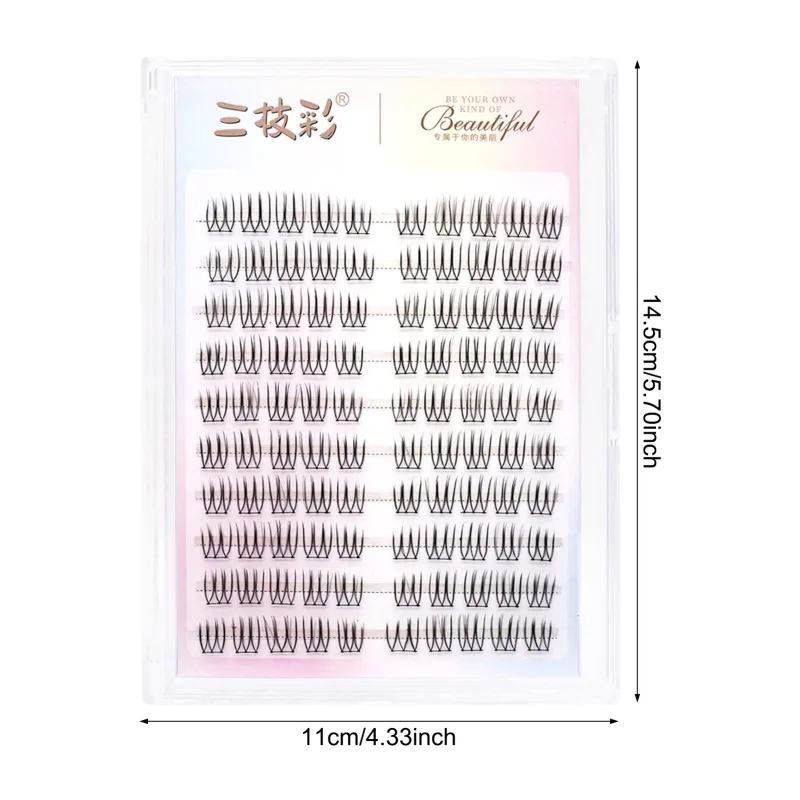 가짜 속눈썹 C 컬 자연스럽고 희미한 속눈썹 Wisps 만화 자체 접착 속눈썹 소녀에게 완벽한 나이트 아웃 아이 메이크업 도구
