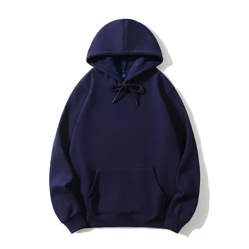 Fashion Print High-Quality Hoodie Custom Logo Personal Group Brand Embroidery Men and Women Thick 100 % Cotton Pullovers Fleece