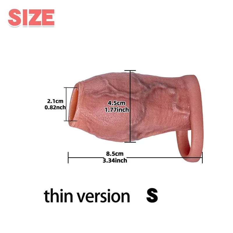 Man Dick Enlargement Semen Lock Ring For Men Delayed Ejaculation Soft Silicone Penis Sleeve Hollow Cock Ring Adult 18+ Sex Toy