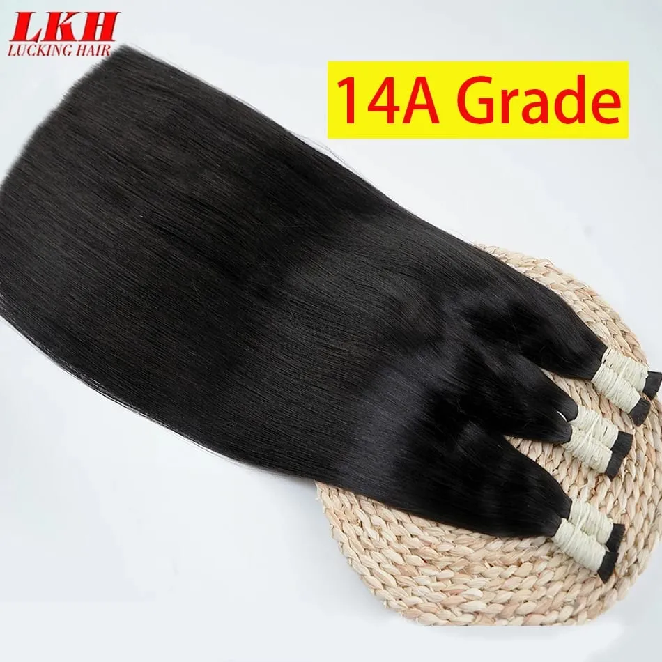 Virgin Real100% Human Hair Bulk Extension Black 613 Blonde Hair Bulk 12a Weaving For Braiding Unprocessed No Weft Straight Hair