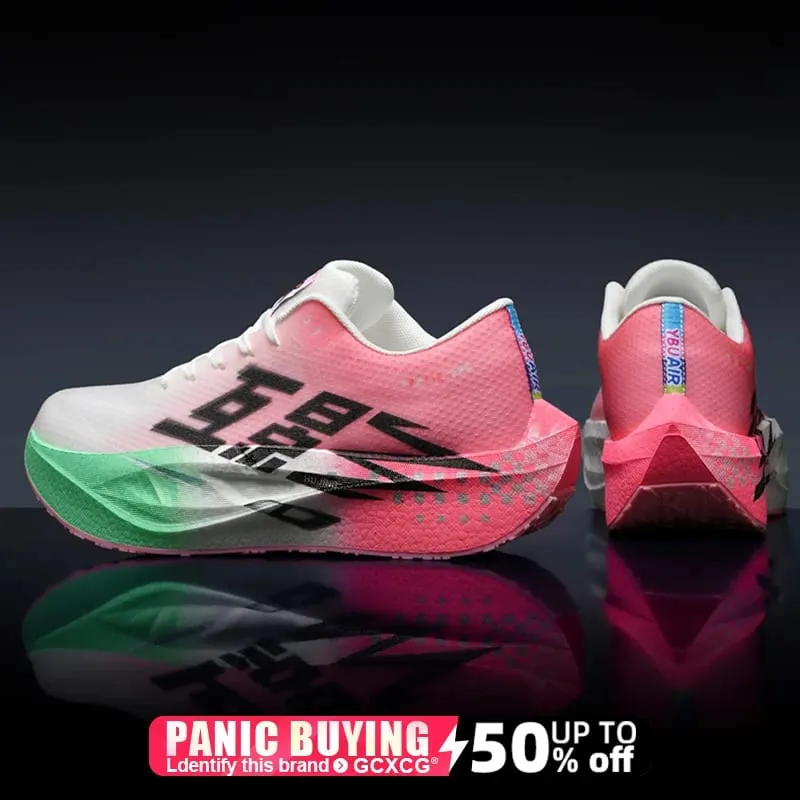Running Shoe Men Sports Carbon Board Speciality Breathable Lightweight Women's Comfortable Athletic Nonskid Sneakers Marathon