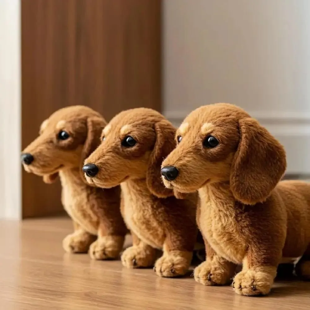 New Design Soft Dog Cute Mimics Natural Movement Simulation Realistic Pillow for Emotional Support