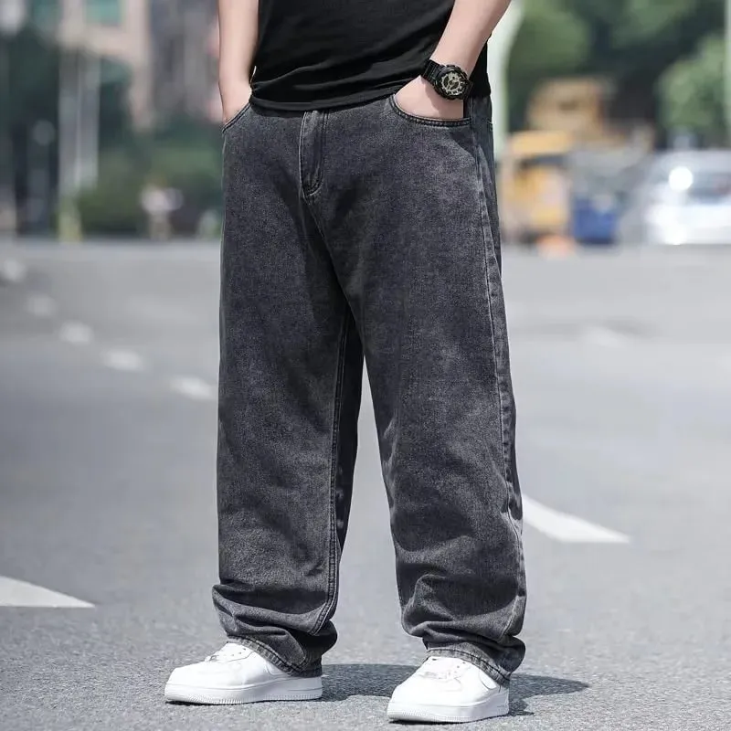Oversize Jeans for Man Male Jeans Pants Denim Pants Men's Jean Big Size Baggy Y2k Mens Cargo Black New Wide Leg Trousers