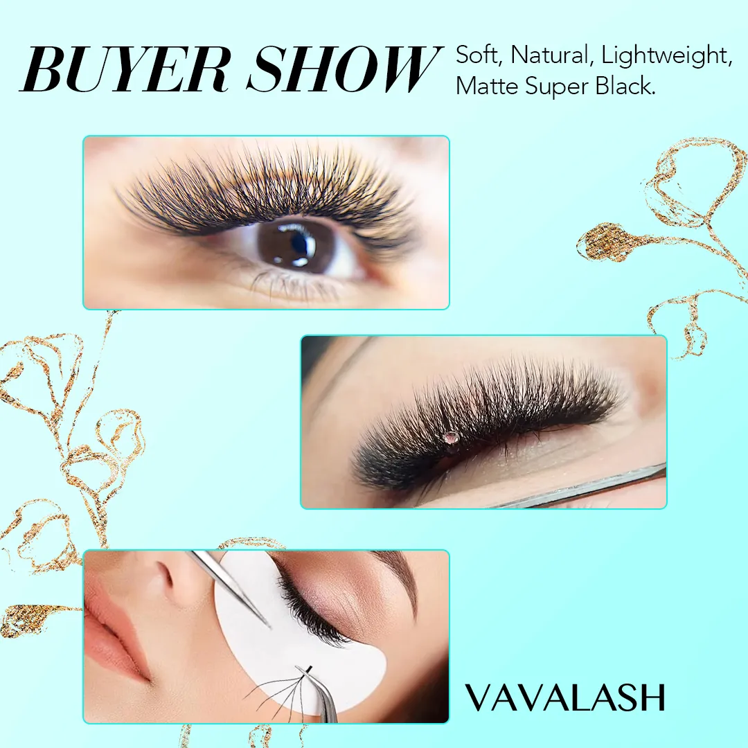 W Shape Eyelash Extension 3D 4D 5D 6D 8D Eye Lashes Natural Soft Premade Fan Lash Extensions