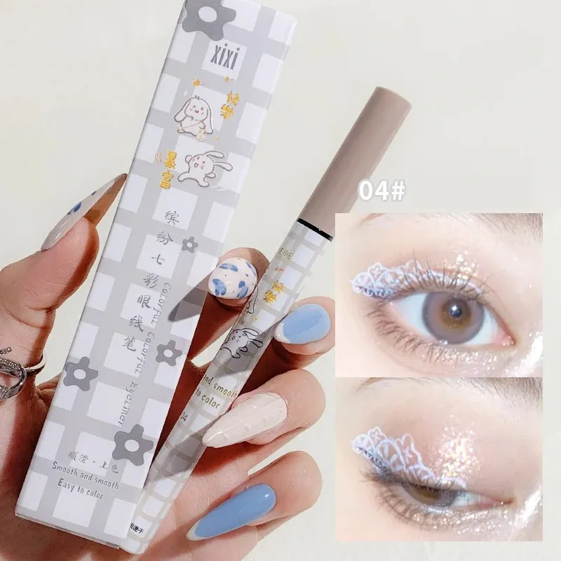 Colorful Liquid Eyeliner Pencil Matte Waterproof Not Blooming Eyeliner Long Lasting Liquid Eye Liner Pen Eye Makeup Cosmetics