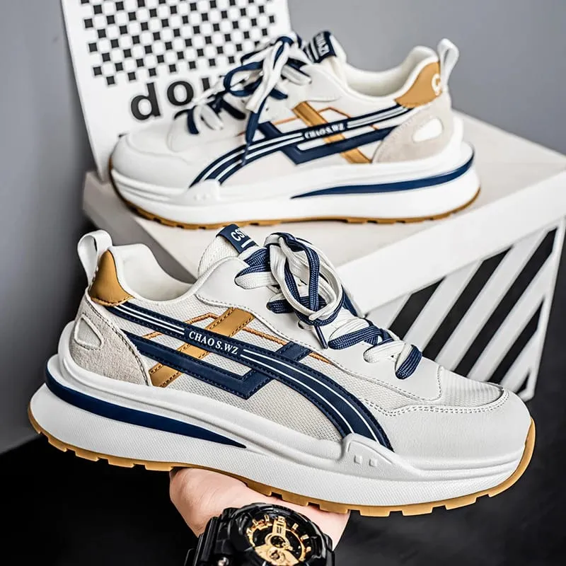 Men's Shoe Breathable Thick Soled Casual Sneakers Outdoor Running Four Seasons New Tennis Men Soft Soles Comfort Male Sneakers