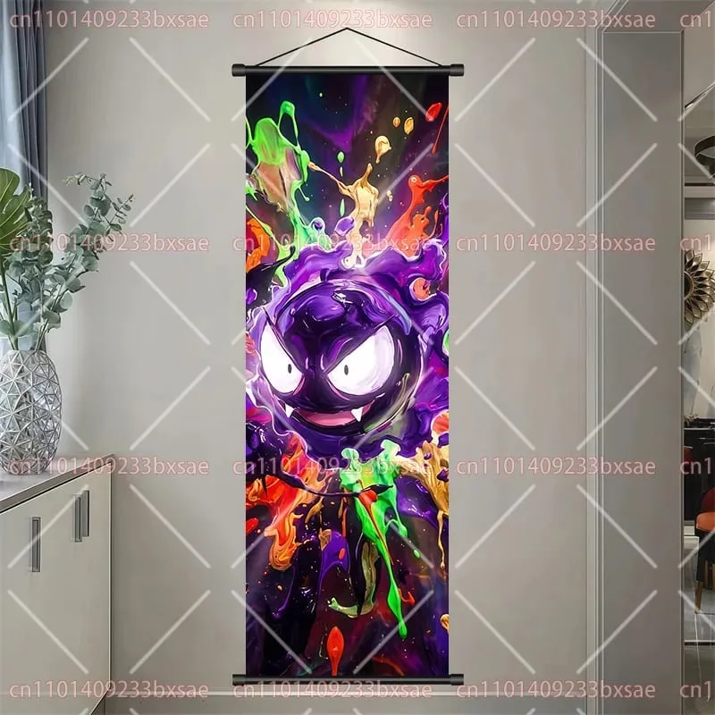 Pokémon Anime Elf Dragonite Gengar Pikachu Charizard Kyogre Rayquaza HD Poster Scroll Painting Art Hanging Painting Holiday Gift