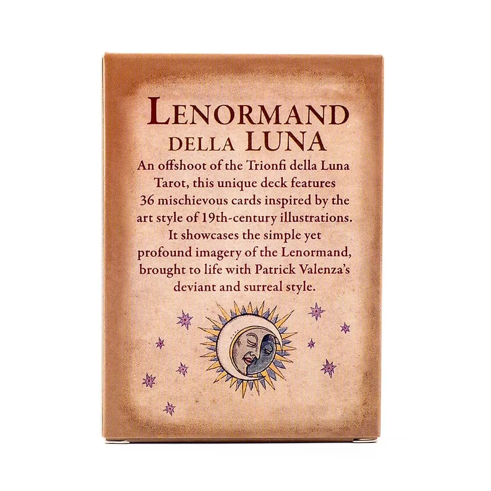 Lenormand Della Luna Tarot Deck 36Pcs Divination Fate Tarot Oracle Cards Party Entertainment Board Game Cards 7.3*10.2cm
