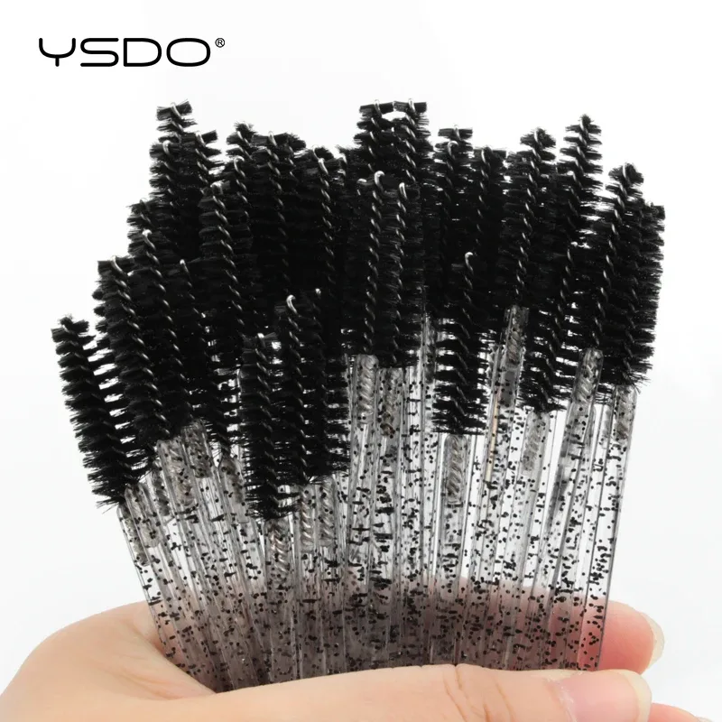 5/25/50pcs Crystal Eyelash Makeup Brushes Professional Eyebrow Extension Brush Eye Lashes Beauty Tool for Makeup Artists
