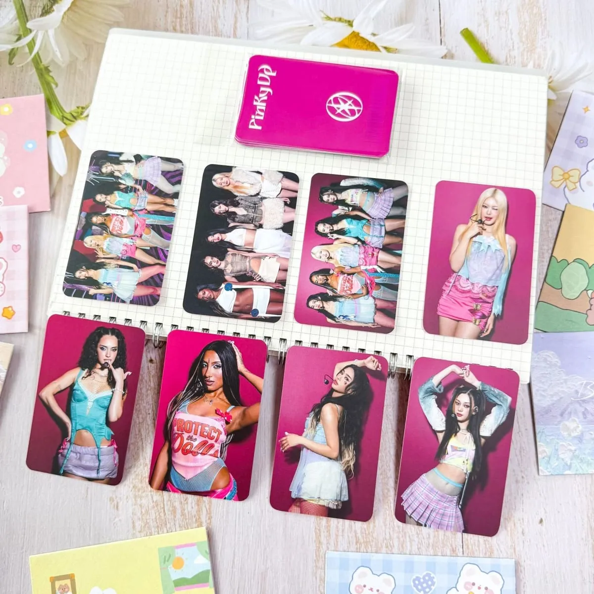 8Pcs/Set pop Idol KATSEY New Album Pinky UP CHAOS HD Printd Personal Lomo Card Photocards Fans Gift