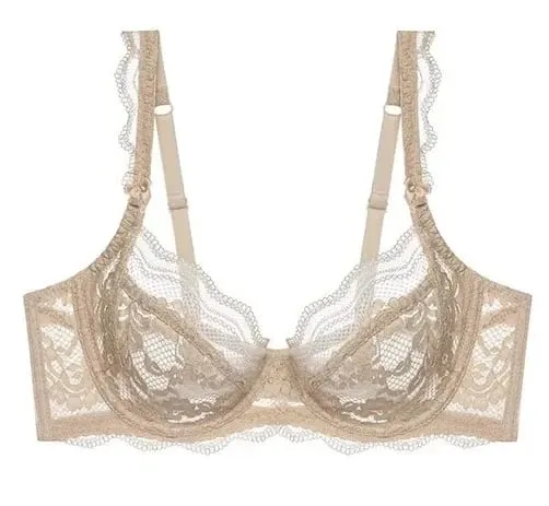 Nouvel Ensemble Plus Size Underwear Dentelle Ultra Fine Mode Style Français Uni Doux Armature Push Up Soutien Gorge Multi Taille