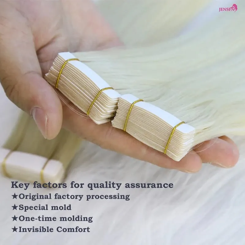 High Quality Tape In Hair Extensions Straight 100% Remy real Human Hair 16"-22"Inch PU Skin Weft Tape Ins