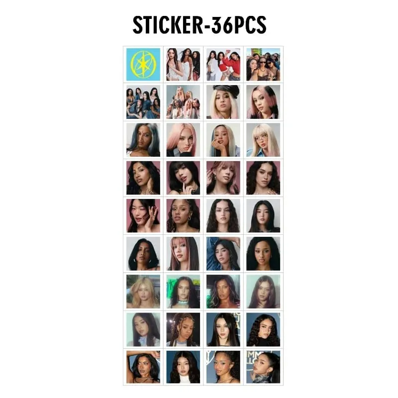 sell well96 katseye peripheral small cards star support photo cards double-sided color printing LOMO cards gift cards