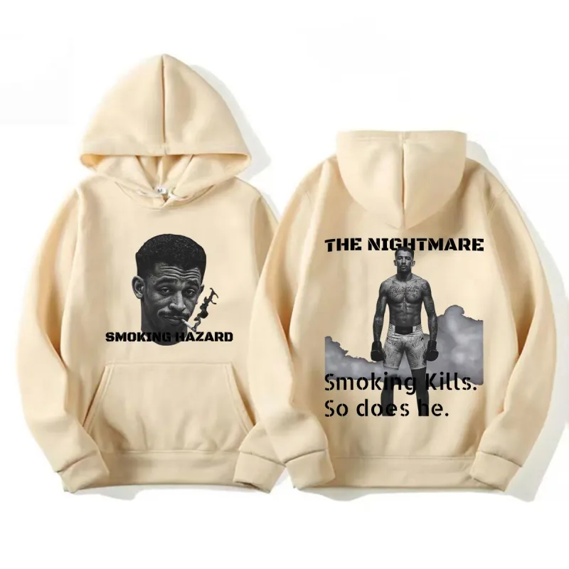 The Nightmare Carlos Prates Smoking Hazaro Hoodies Men Women Violence Aesthetics Sweatshirts Casual Fleece Long Sleeve Pullovers