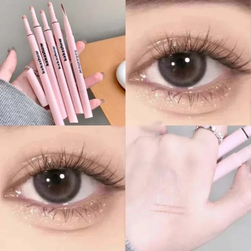 Double-end Lying Silkworm Eyeliner Shadow Highlight Glitter Matte Aegyosal Pen Natural Long Lasting Brightening Cream Eye Makeup