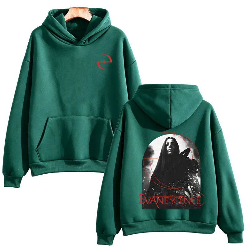 Sanctuary Logo Hoodie Evanescence Rock Band Pullovers Fashion Unisex High Street Sweatshirts Casual Long Sleeve Loose Streetwear