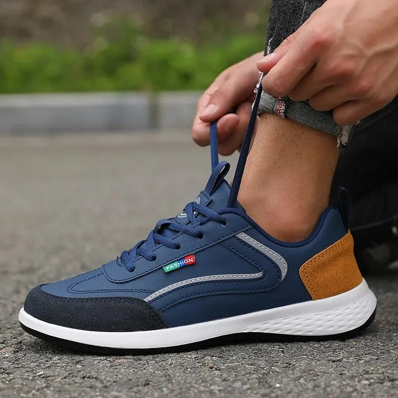 PU-leer herenschoenen Sneakers Zomer Mode Ademende Italiaanse loopschoenen Italiaanse ademende vrijetijdsbesteding Mannelijke casual sneakers
