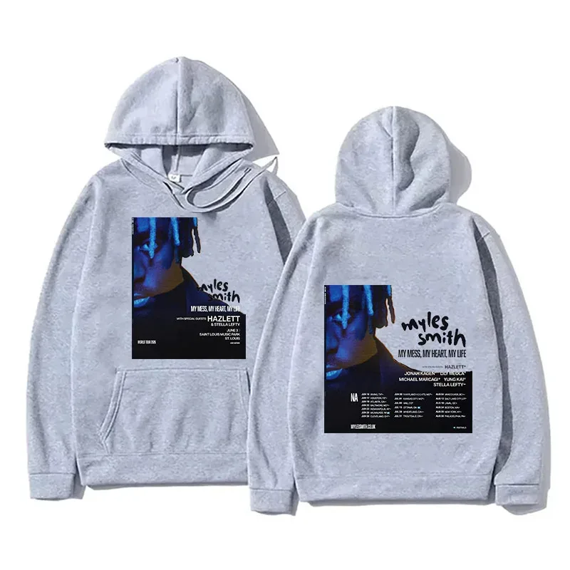 Myles Smith My Mess Man Tour 2026 Hoodies Men Women Clothing Fashion Long Sleeve Sweatshirts Casual Oversized Hip Hop Pullovers