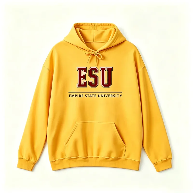 2026 new ESU Empire State University Hoodie Sweatshirt Brand New Day Merch Peter Hoodies Unisex Spring and Summer Long Sleeve