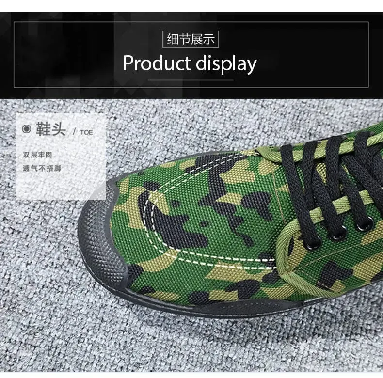 Durable Men Labor Insurance Shoes Anti-smash Safety Sneakers Wear-resistant Rubber Sole Breathable Tactical Training Shoes Work