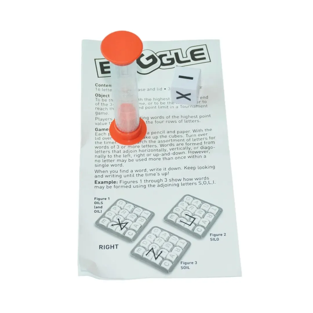 "Boggle: the Fast-Paced 3-Minute Word Search Dice Game" Word Spelling Game Dice Spelling Game Letter Puzzle Interactive Board Game Ideal for Parties Perfect as a Holiday Gift.