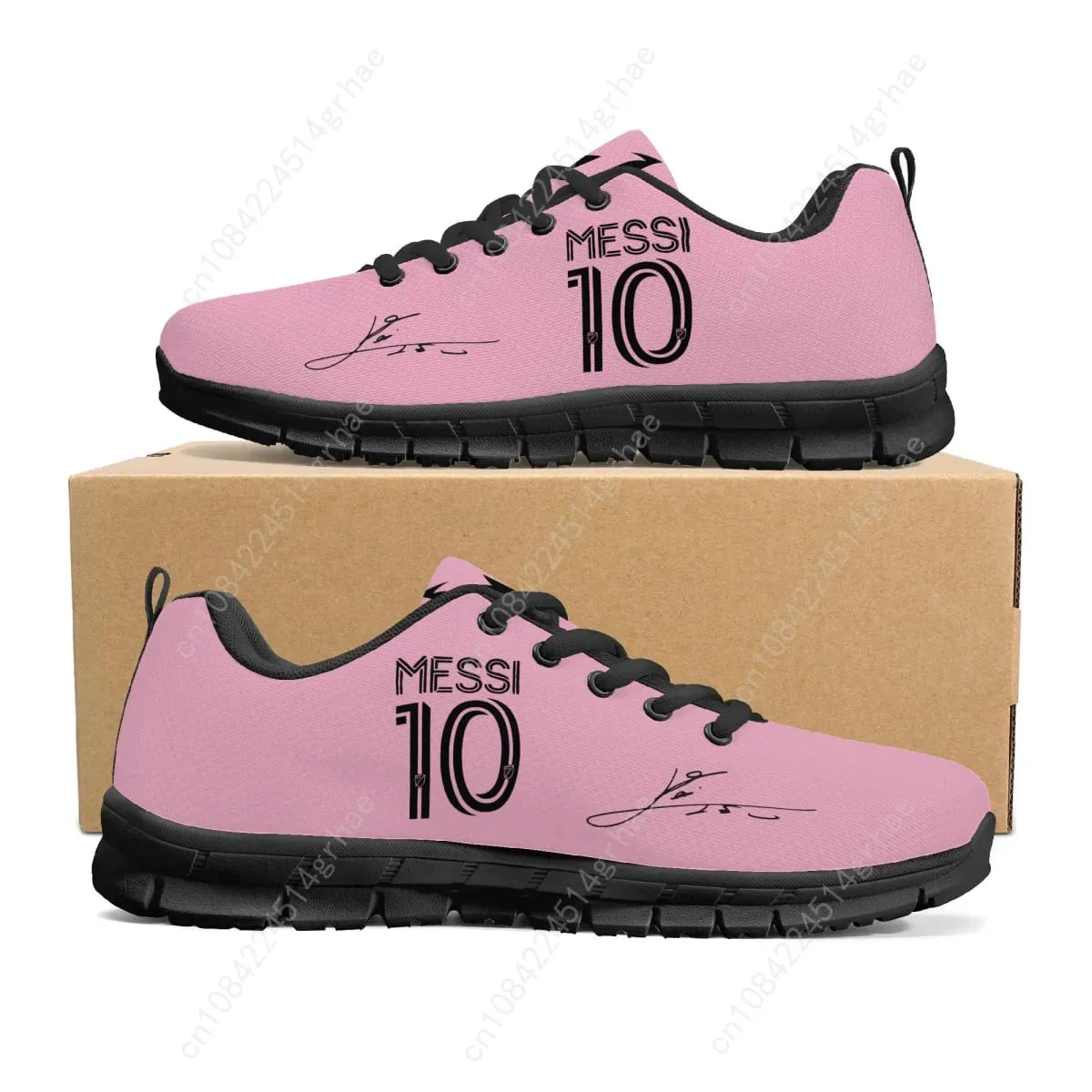Miami Messi 10 Logo Argentina Sports Shoes Mens Womens Casual Sneakers Comfortable Custom Made Shoe High Quality Couple Shoes