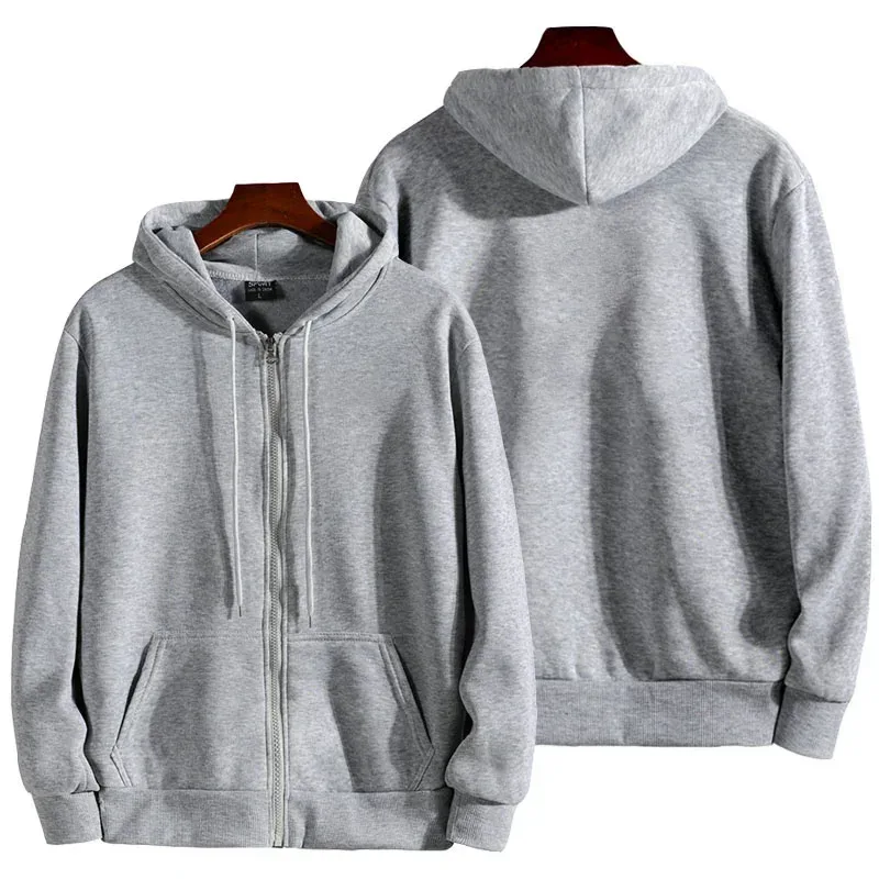 Fashion Zipper Hoodies Women/Men Fashion Long Sleeve Hooded Sweatshirt Casual Autumn Winter Sportwear Solid Clothesmens winter j
