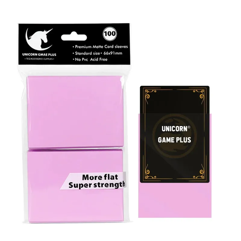 100pcs 2.5"x3.5" Premium Trading Card Sleeves 66x91mm Standard Sized Board Game Cards for MTG Magic Gathering Lorcana Game Card