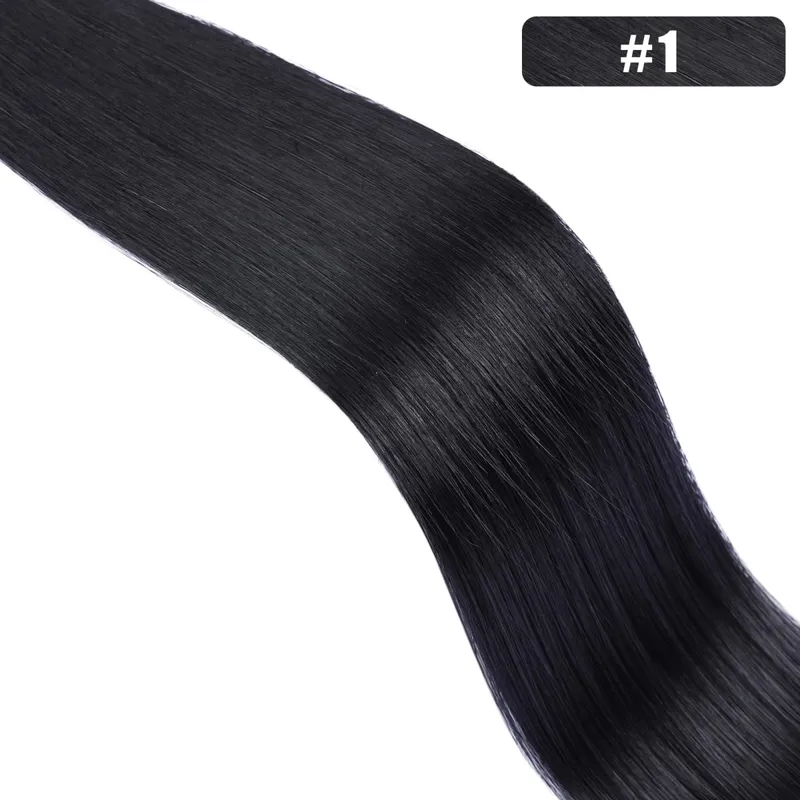 1g/s 100Strands Real Human Hair Nano Ring Hair Extensions Machine Remy Pre-Bonded Straight Micro Beads Nano Tip 16''-24''
