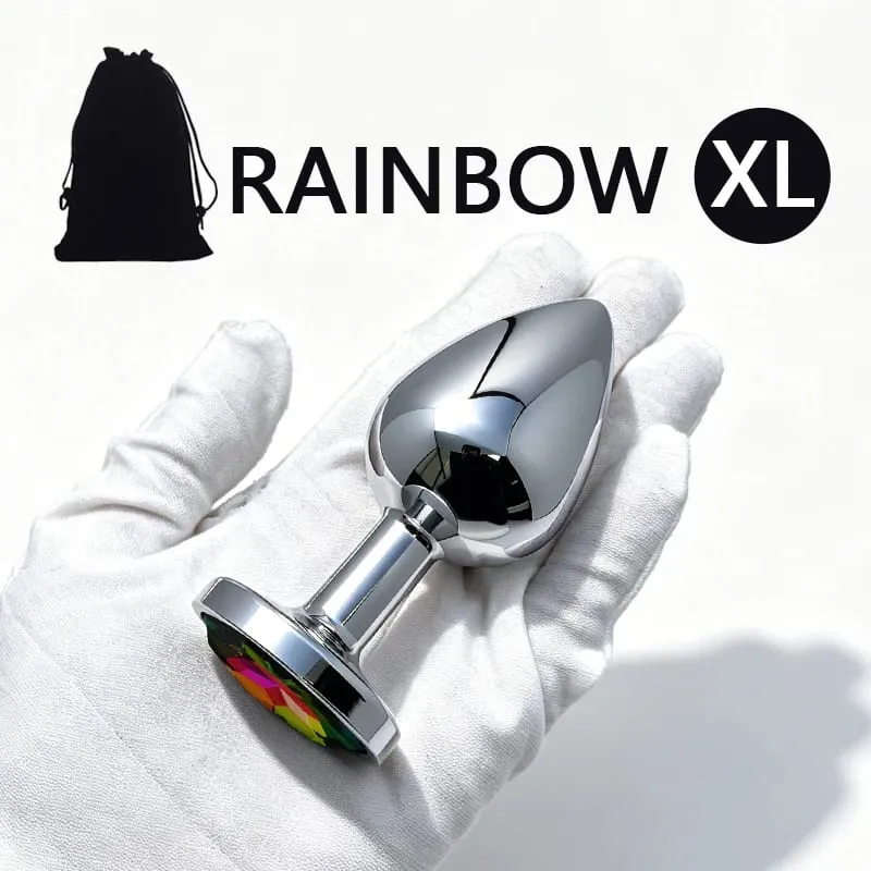 XS/S/M/L/XL Metal Anal Plug Butt Plug Sex Toy Butt Toy for Women Men Couples Adult Game Masturbator Anal Diamond Sex Toys