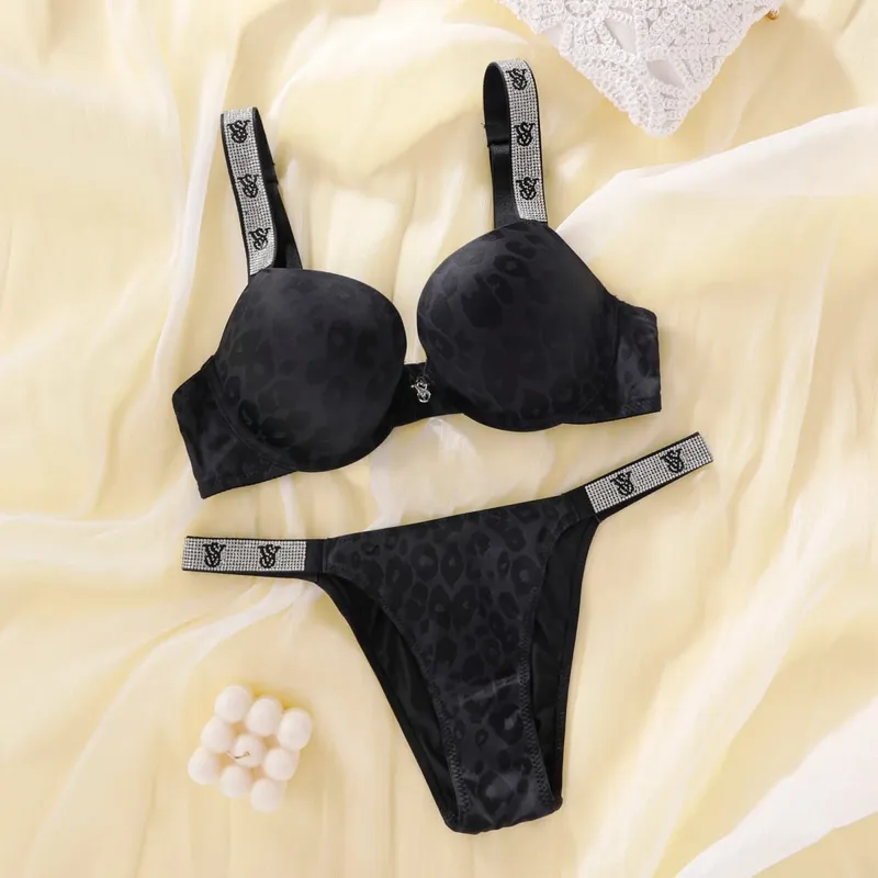 Victoria Secret Bombshell Push Up Bra Panty Set Women Lace Mesh Sexy Lingerie Sleepwear Pajama Suit Comfort Soft Airy