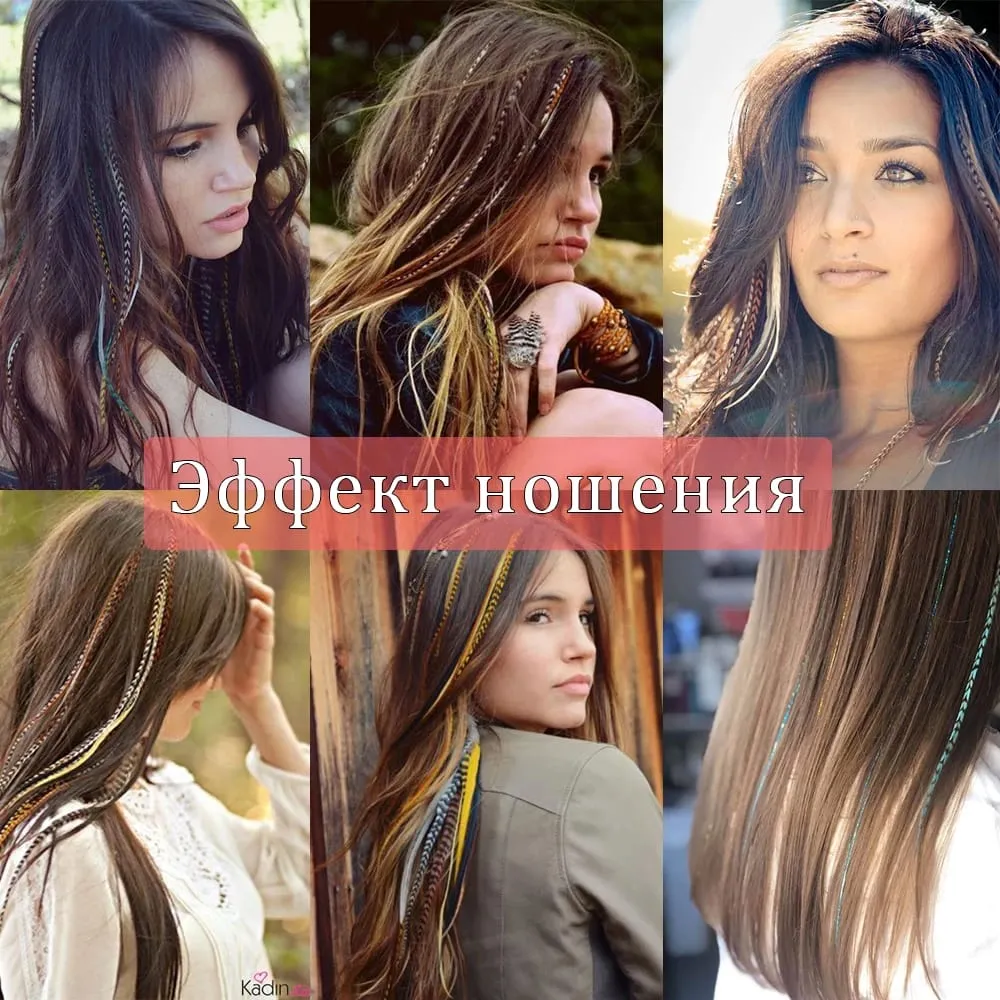50 прядей/упаковка синтетические цветные I-Tip Stick наращивание волос с перьями прямые волосы 16 дюймов для женщин высокотемпературное волокно