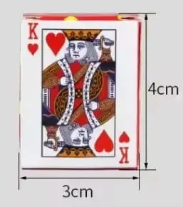 Mini Poker Fun Card Game Party favors small toys casual fingertip poker easy to carry stress relieving novel gifts students