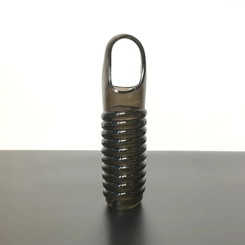 Male Penis Sleeve Dual Cock Rings Delay Ejaculation Nozzle Penis Rings Enlargement Reusable Cockring Sex Toys for Men Adults