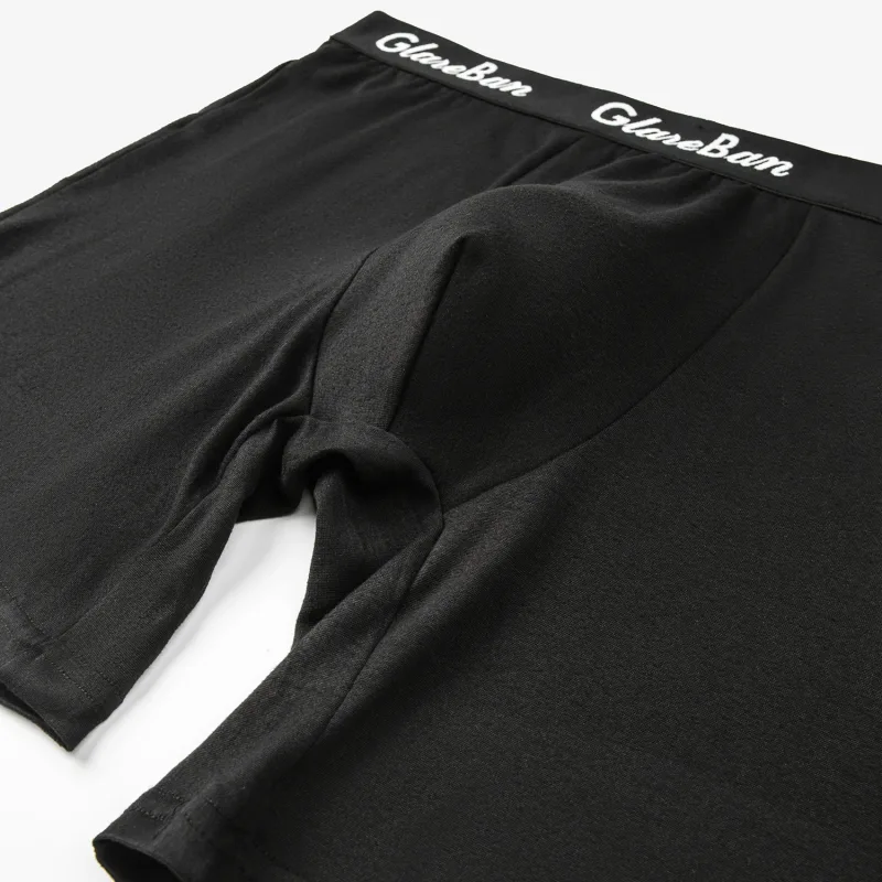 5pcs 세트 중간 길이 검은 복서 반바지 남자 속옷 통기성 남성 속옷 남자 옴므 Boxershorts 슬립 소프트 팬티 2024