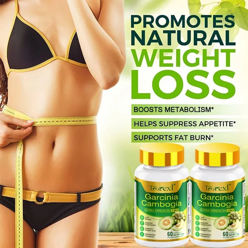 Garcinia Cambogia Supplements | Powerful Formula Flat Tummy | Pills to Lower Belly | Fight Weight Capsules for the Body