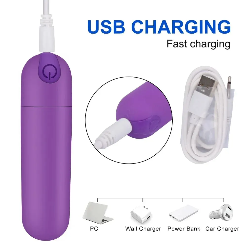 Powerful 10Speeds Mini Bullet Vibrator Clitoris Stimulator G Spot Vagina Massage Adult Sex Toys for Women Gay Female Masturbator