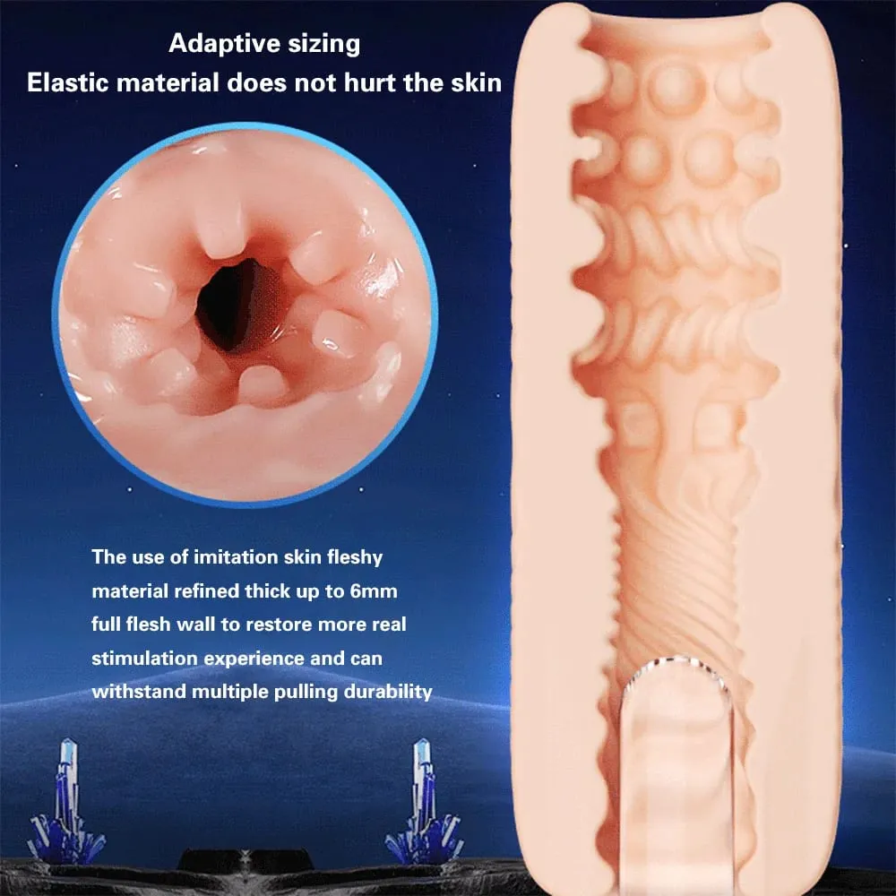 Male Portable Masturbator Cup TPE Adult Sex Toys Para sa Mga Lalaki Soft Vagina Anal Masturbator Mga Produktong Sex Portable Penis Trainer