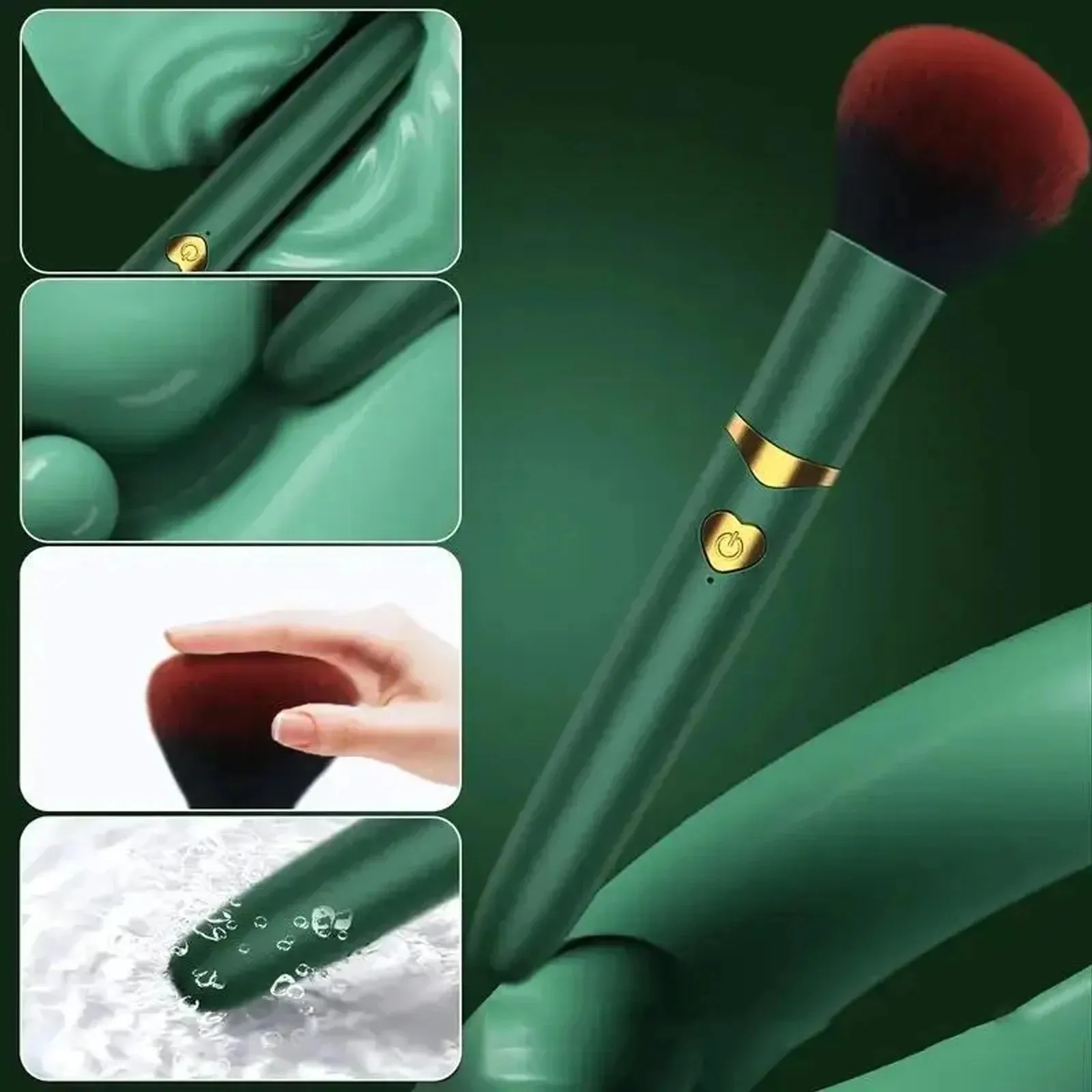Makeup Brush G Spot Vibrator for Women Powerful Clitoris Nipple Stimulator Vagina Massager Dildo Masturbator Sex Toys Couples