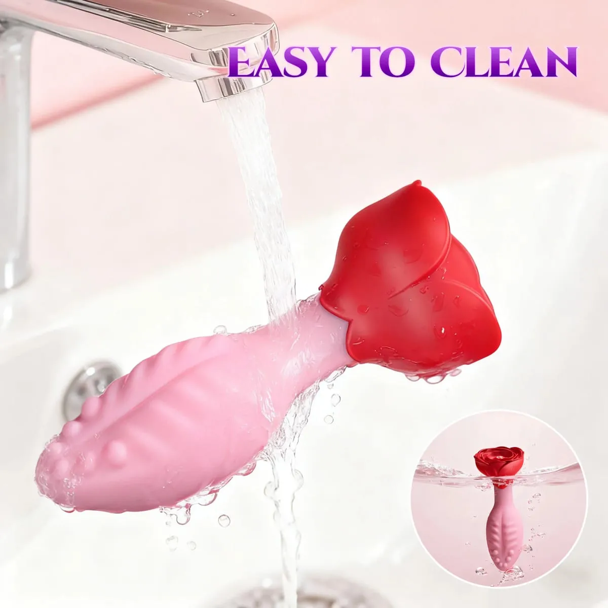 Remote Control 360° Rotation Wiggle Tongue Vibrator Rose Butt Plug for Men Prostate Massager Adults Sex Toys for Women Men Gay