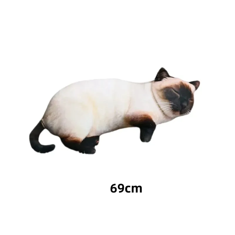 Simulated Animal Pillow Dog Cat Pig Cattle Plushies Toys Home Decor Toys Soft Sofa Cushion Throw Pillow Creative Birthday Gifts
