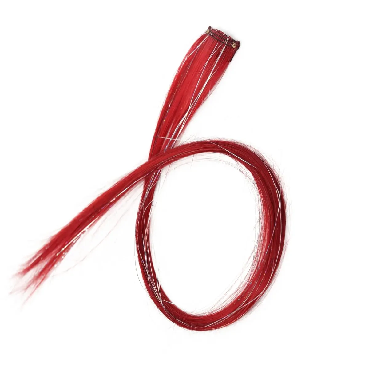 1pcs 24inch Colored Clip in Hair Extension Mahaba Straight Colorful Highlights Mga Piraso ng Buhok Synthetic Rainbow Hairpieces para sa mga babae