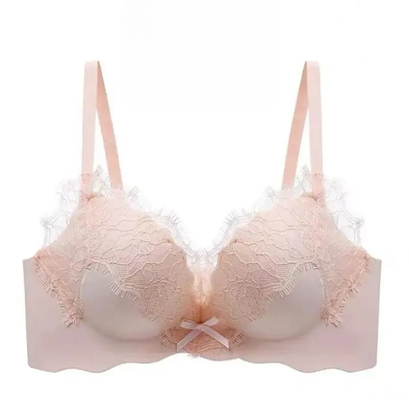 New Pure Desire Lace Lingerie Set Women Thick Padded Push Up Bra Small Bust Lift A to C Cup Underwear Intimates Daily Wear 32-38 — image 8