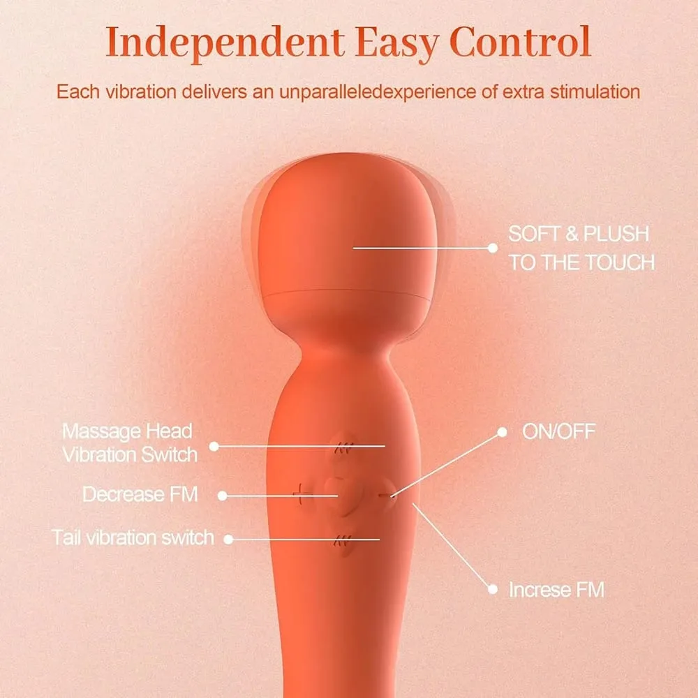 AV Vibrator G-spot Stimulation For Women Massage Stick Masturbation Stimulator Couple Silicone Female Doublehead Adult Sex Toys