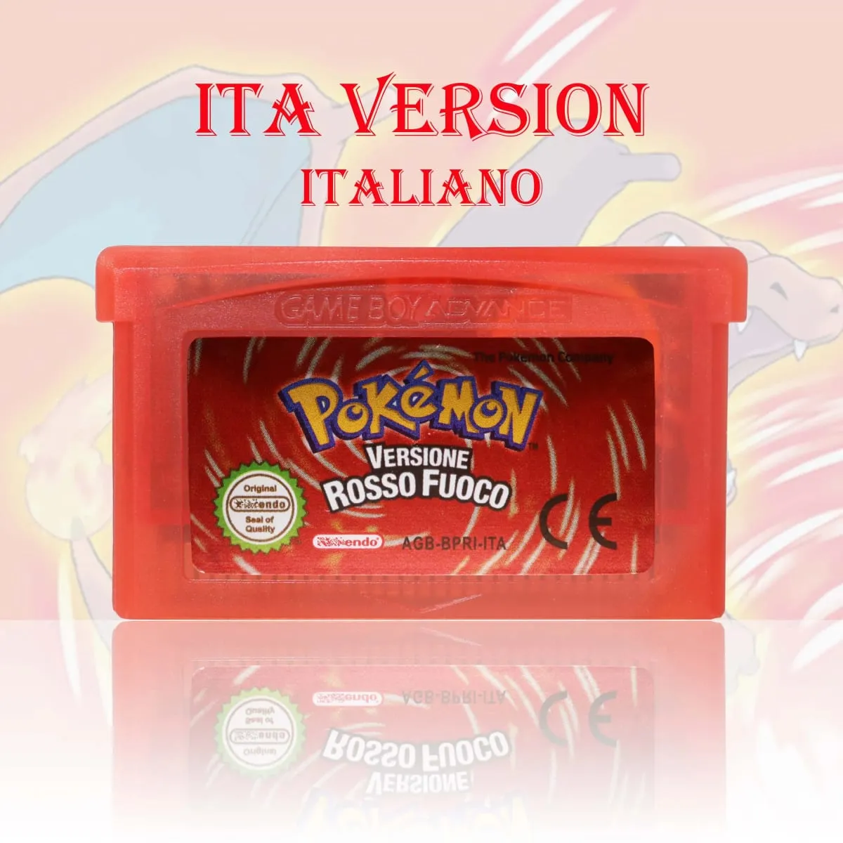 GBA/GBC ITA Version Pokemon Rubino/Zaffiro/Smeraldo/Cristallo/Verde Game Cartridge Video Game Card High Quality with Battery