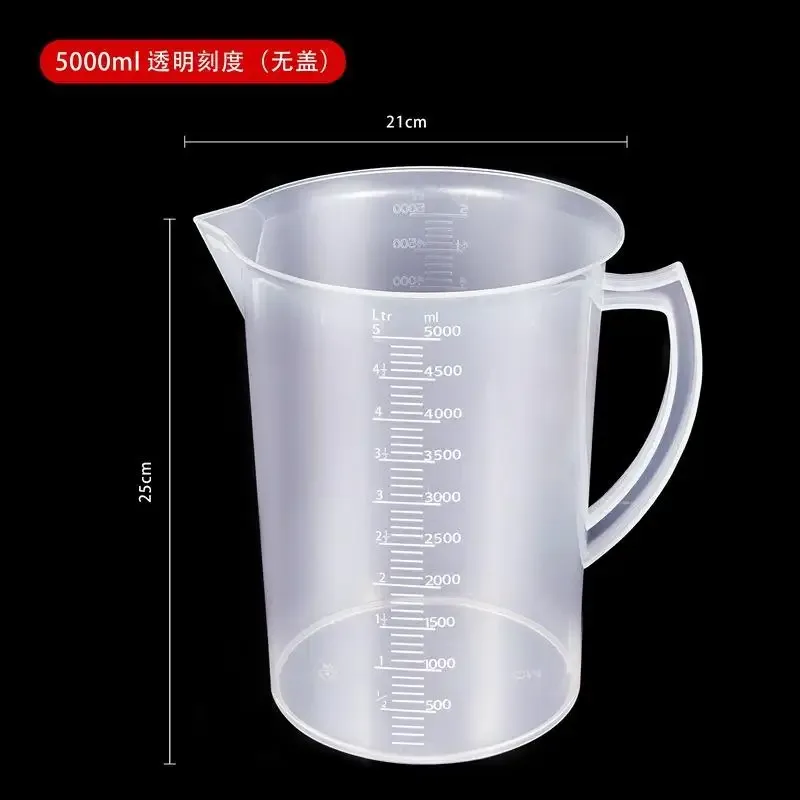 Misurino in plastica addensata da 100-5000 ml con bilancia Misurino per uso alimentare Misurino sperimentale Bicchiere in plastica