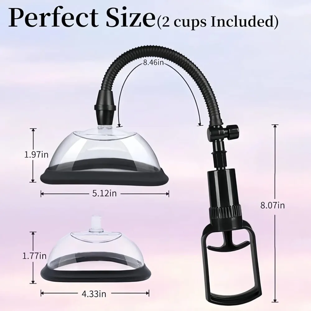 Manual Pussy Pump Vagina Clitoris Sucker Enlarge Vacuum Pump Manual Women Breast Massage Nipple Stimulator Adult Sex Toy